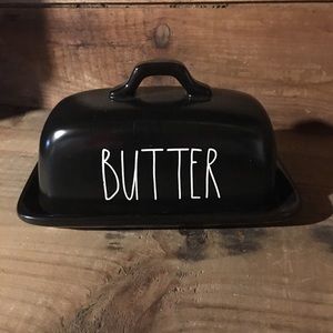 Rae Dunn Black Butter Dish